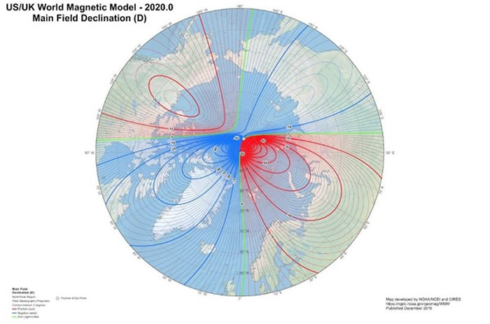 地磁北极正朝着俄罗斯的方向加速移动