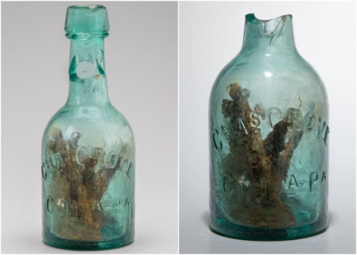 美国内战时期碉堡出土装有钉子的残旧玻璃瓶：有160年历史的猎巫陷阱“巫师瓶”