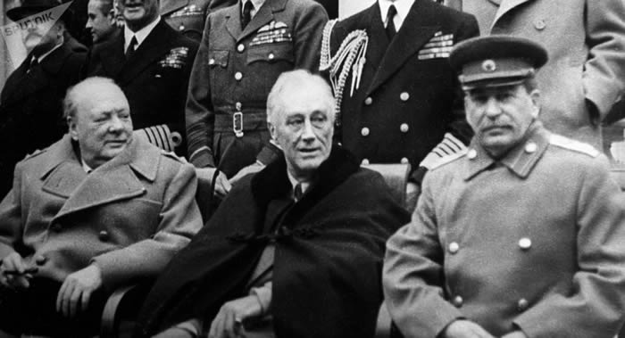 揭秘二战中如何保护1945年2月4日举行反法西斯同盟国雅尔塔会议“三巨头”