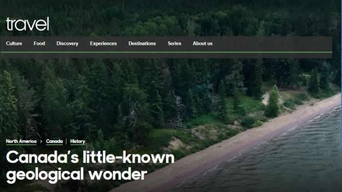 加拿大蜡烛湖公园神秘湖泊现紫色海滩 或为古老的特殊矿物沉积