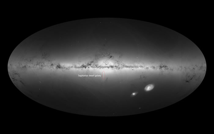 《Nature Astronomy》期刊：银河系边缘出现的弯曲是与相邻小型星系碰撞导致