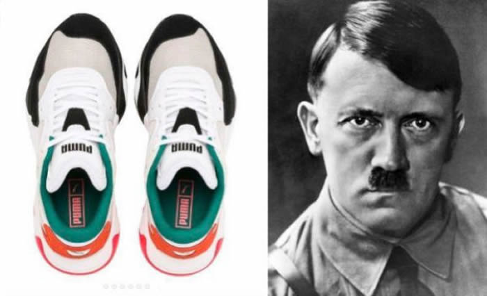 德国的彪马鞋中看到阿道夫∙希特勒形象