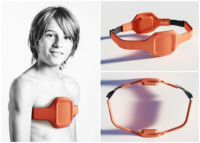 英国设计师推出一款时尚化的鸡胸矫型胸带“Brace”