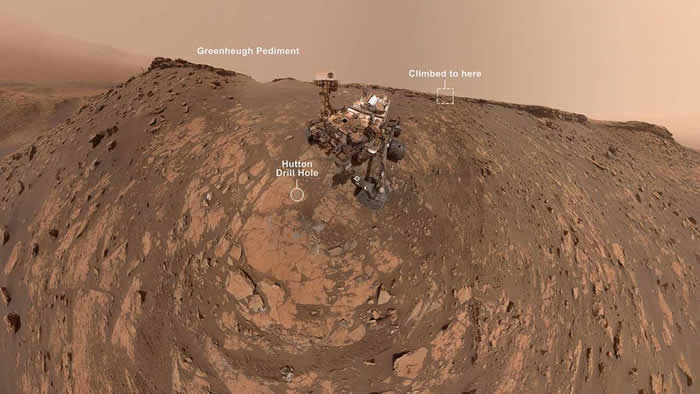 NASA分享令人难以置信的全新好奇号火星车自拍照 标志着其在火星上的最新纪录活动