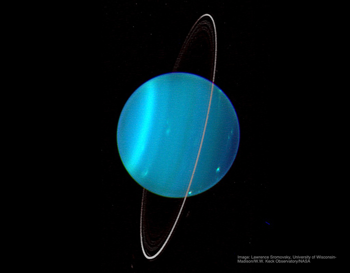 天王星转轴为何异常倾斜？巨大天体碰撞