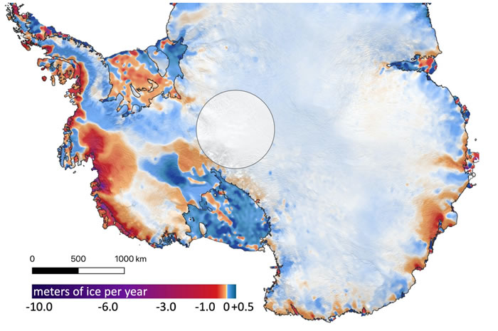 气候变化导致格陵兰岛和南极洲冰原在过去16年里损失大量的冰 导致海平面上升