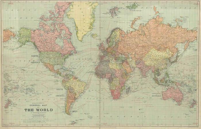 Reddit网站发布1922年的世界地图 网友惊讶世界版图之后发生的变化