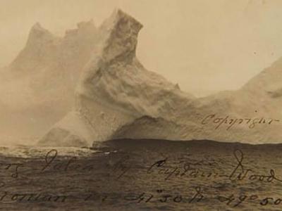 美国发现撞沉泰坦尼克号的冰山照片
