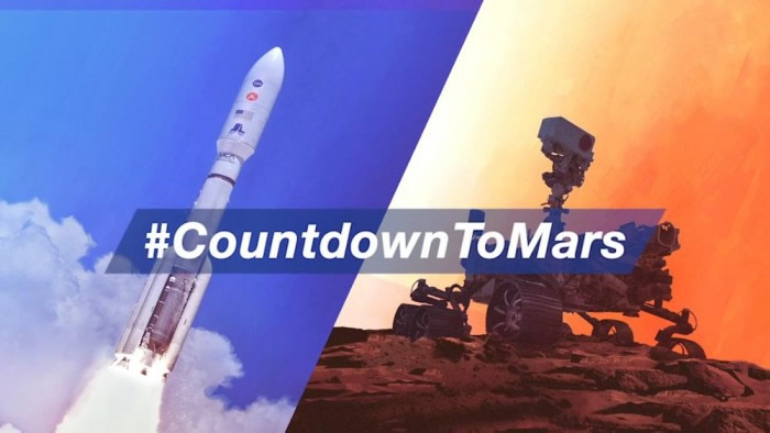 因疫情无法现场见证毅力号火星车发射 NASA推出线上#CountdownToMars Social
