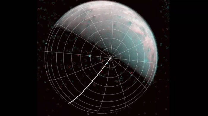 朱诺号深空探测器拍摄的木星最大卫星——木卫三盖尼米得北极的首批图像