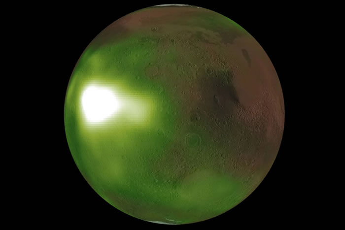 MAVEN成功捕捉到来自火星的脉冲辉光