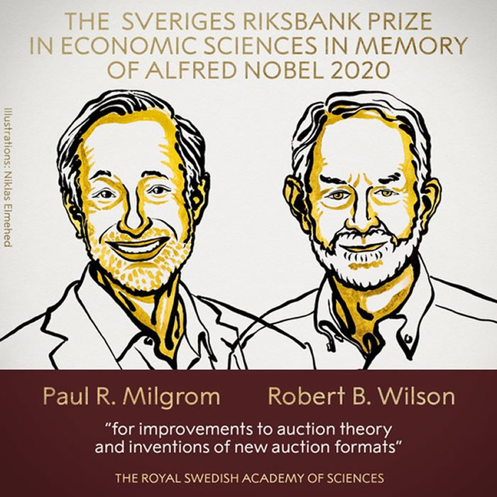 2020诺贝尔经济学奖授予提出“拍卖理论”的两名经济学家