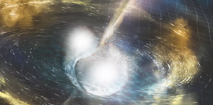 两颗中子星在距离地球约1.3亿光年的地方相互碰撞 仍继续产生X射线