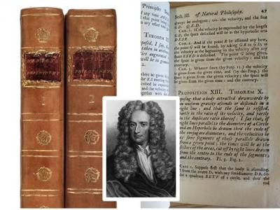 英国南威尔斯一户人家发现著名科学家牛顿著作《自然哲学的数学原理》的英文版初版