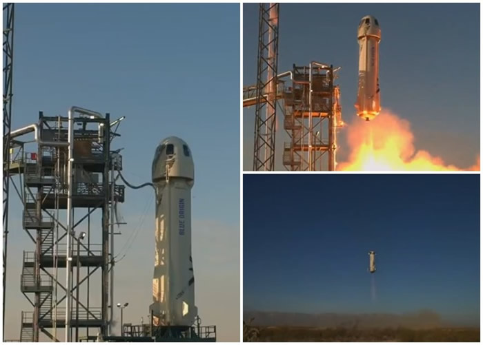 亚马逊旗下蓝色起源将参与月亮女神号计划的“新谢泼德”火箭首次外部载荷着陆测试成功