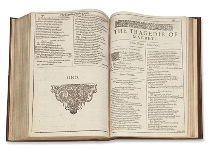 英国大文豪莎士比亚的《第一对开本》（The First Folio）以破天荒高价997万美元成交