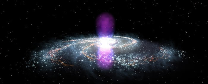银河系中心就像射出子弹一样喷射密集冷气体