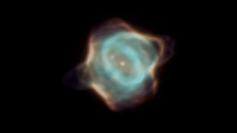 哈勃望远镜捕捉黄貂鱼星云Hen 3-1357的快速消逝过程