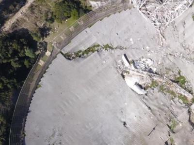 波多黎各的阿雷西博天文台射电望远镜平台倒塌 接收盘面受损