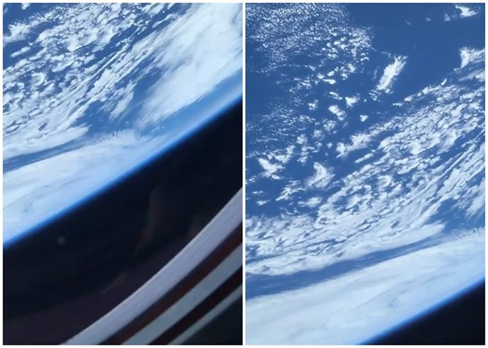 美国首位驻国际太空站非裔太空人发布太空影片 展示在龙飞船拍摄的地球绝美画面