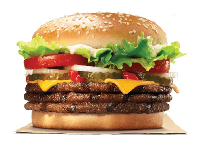 营养师Lauren Harris-Pincus：汉堡王的三层芝士牛肉堡是最不健康的快餐汉堡