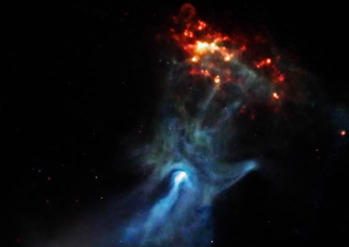 NASA“今日图片”展示位于圆规座的脉冲星PSR B1509-58