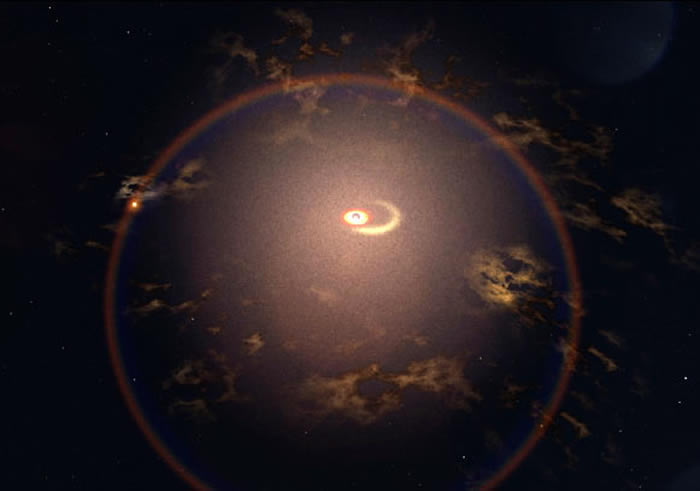 距离地球5.7亿光年远的星系ESO 253-G003 每隔114天就会像烟花一样发出闪光