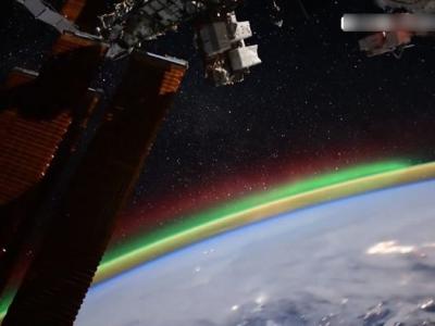俄罗斯宇航员Kud-Sverchkov在社交媒体发布从国际空间站拍摄的北极光