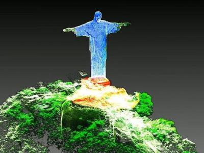巴西科技公司GeoSLAM利用先进手提扫描仪ZEB Horizon呈现里约耶稣像细致结构