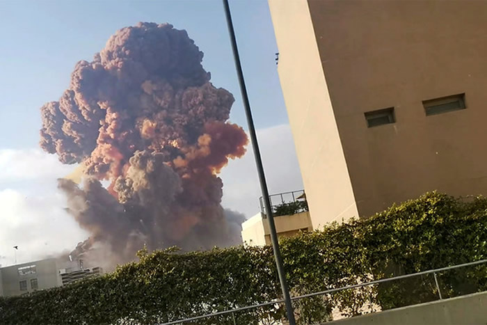 研究指黎巴嫩首都贝鲁特大爆炸是人类史上除核爆炸以外最大人为爆炸 冲击波直达外太空