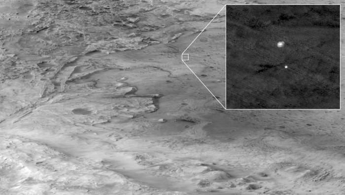 NASA分享新图像展现“毅力号”着陆火星经历的“恐怖七分钟”