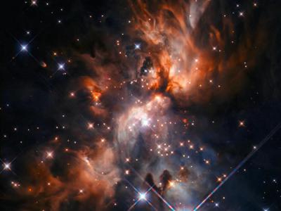哈勃太空望远镜拍摄的位于双子座中的恒星托儿所AFGL 5180