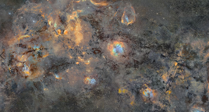 摄影师J-P Metsavainio花12年时间合成一幅令人叹为观止的银河系图像