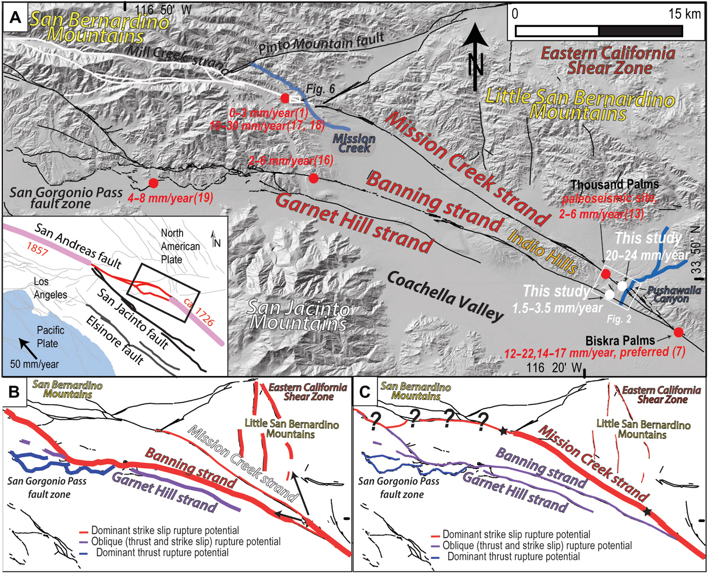 圣安德烈亚斯南部断层一个被忽视的岩脉可能构成重大地震风险