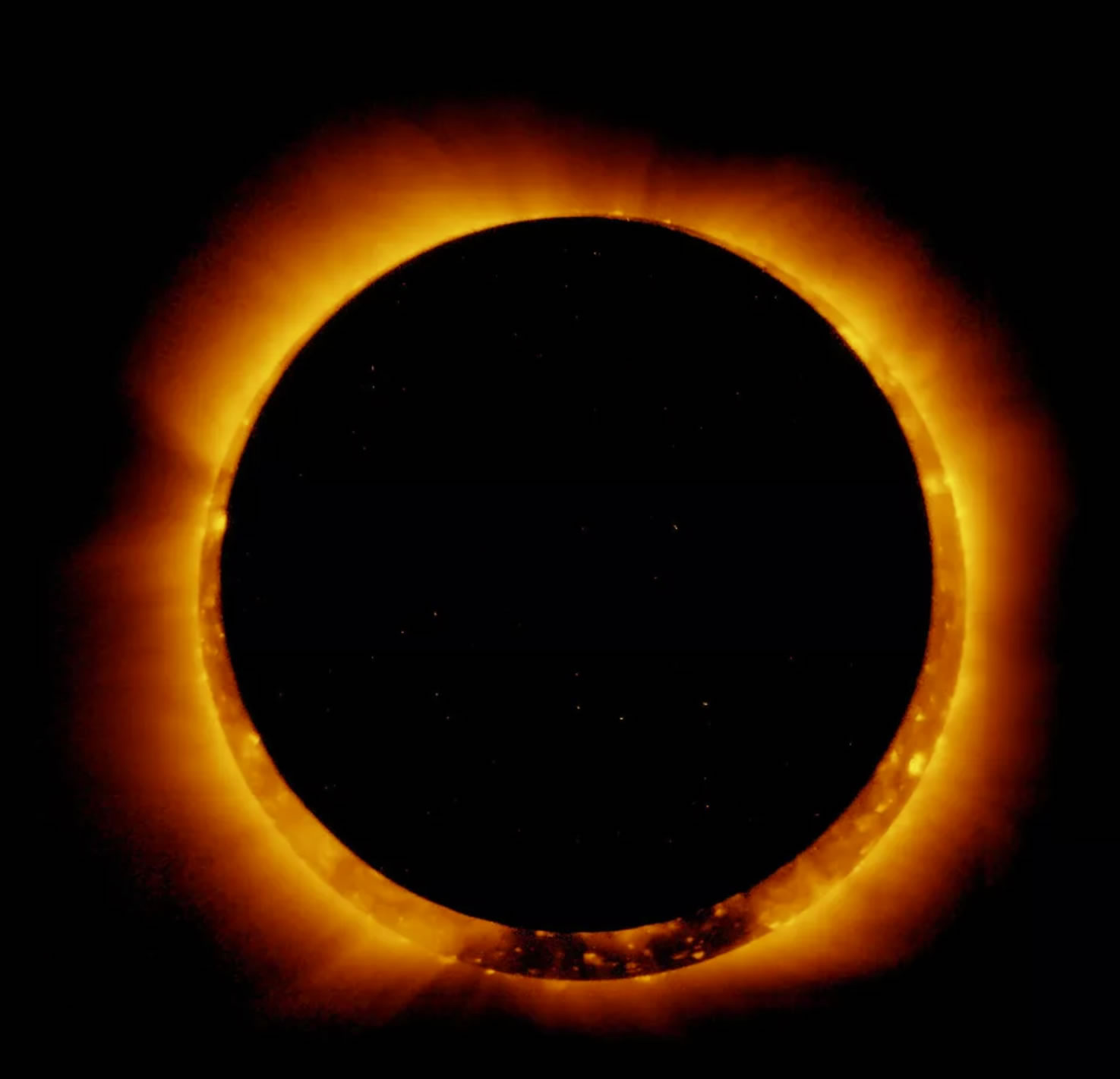 2021年6月10日日食将在天空中呈现一个火环 但仅有少数人能看到日环食