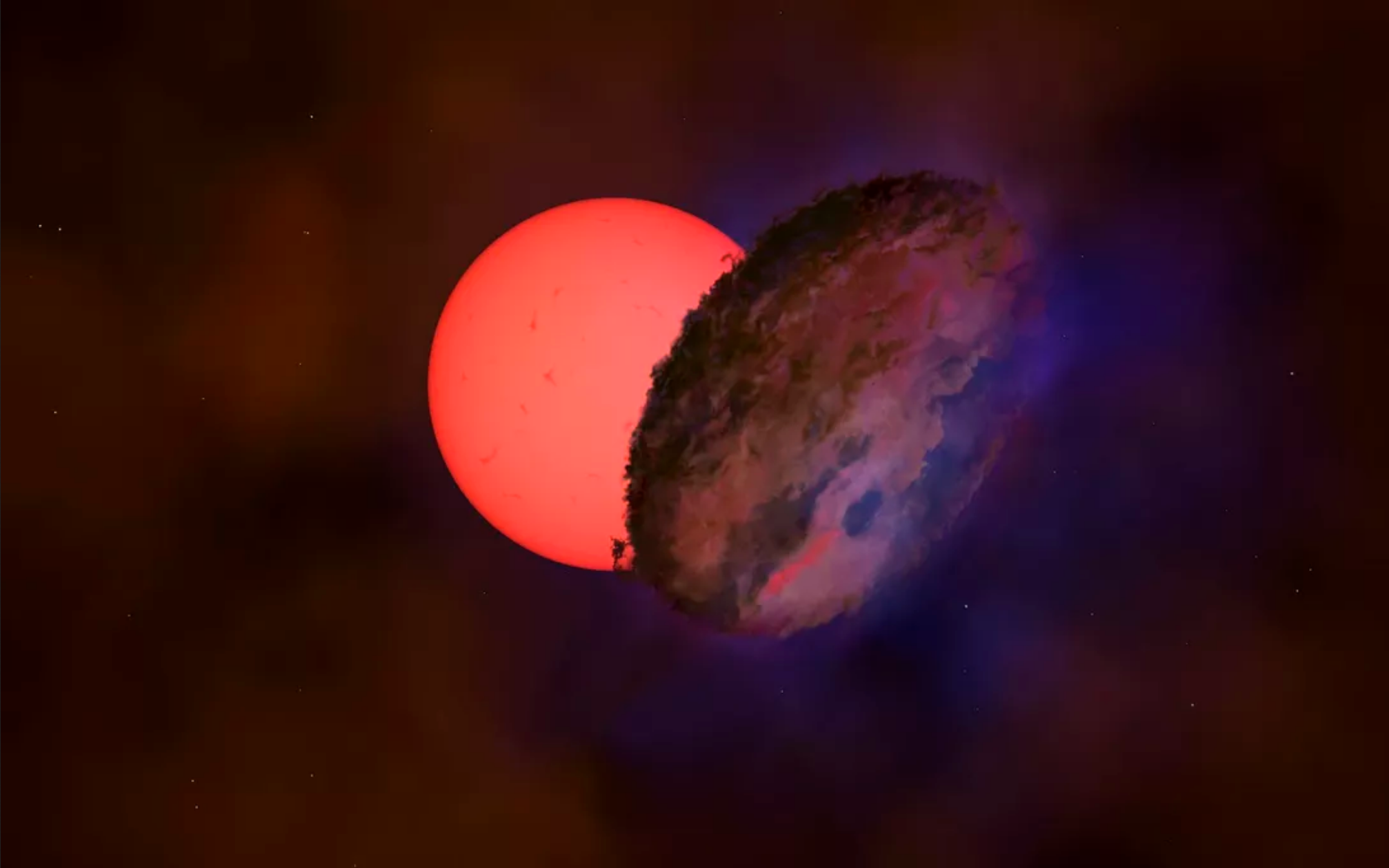 天文学家在超过25000光年外的银河系中心发现一颗巨大的“闪烁”恒星VVV-WIT-08