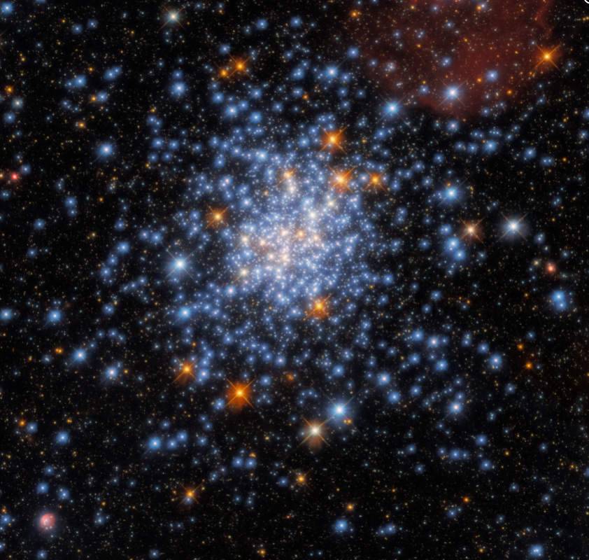 NASA哈勃团队在美国独立日前发布“太空烟花”图 展示星团NGC 330