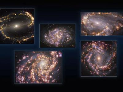 “宇宙烟花”：哈勃望远镜拍摄的附近星系新图像