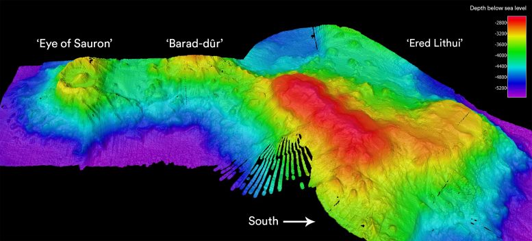 澳大利亚科学家在圣诞岛附近发现古老的海底火山 看起来像《指环王》“索伦之眼”