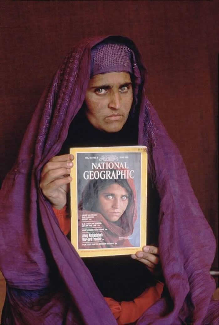 登上《国家地理》杂志封面的阿富汗女孩夏帕特•古拉Sharbat Gula恐再面临多舛命运