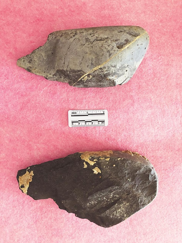 郧县人遗址附近发现古人类石器加工场 出土手斧等旧石器时代典型器物