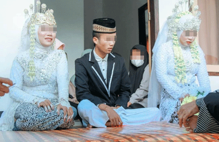 印尼男子同时娶了未婚妻和他的前女友,消息引发激烈议论