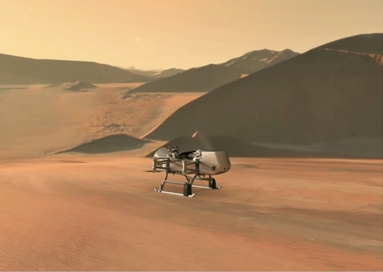 NASA计划未来发射蜻蜓号探测器，探索提坦生命迹象。