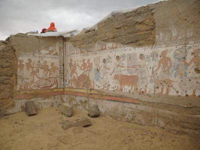 埃及首都开罗附近地区发现古埃及法老拉美西斯二世的首席财政官陵墓