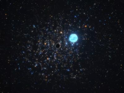 通过观察如何影响附近恒星的运动 在大麦哲伦星系NGC 1850星团中发现一个小黑洞