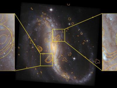 NASA SOFIA揭示螺旋星系NGC 7479看不见的“对立旋臂”