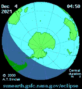 12月4日南半球将会迎来日全食 但只在南极洲可见