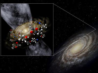 天文学家首次在银河系边缘发现一颗新生的恒星和周围复杂的有机分子的“茧”