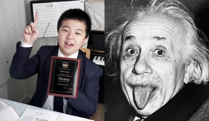 国际高智商组织门萨Mensa：英国12岁男孩丹尼尔Daniel Yang智商比爱因斯坦高