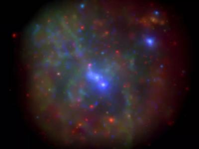 银河系中心超大质量黑洞人马座A（Sag A）每天都会有不规则的爆发